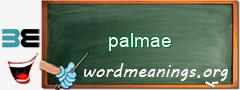 WordMeaning blackboard for palmae